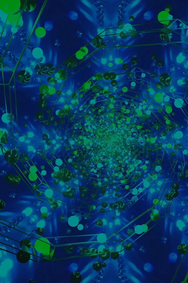 Neon Tunnel Fractal Orb Vortex VJ Loop 2:3 Portrait 60fps Screensaver