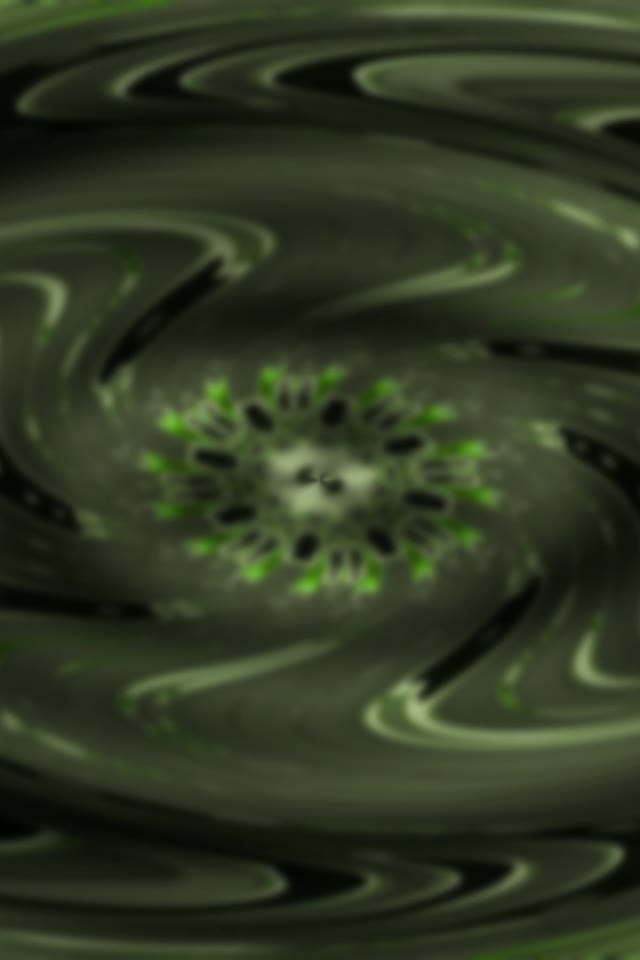 Green Neon Tunnel VJ Loop 9:16 60fps Screensaver with Spiraling Geometric Patterns