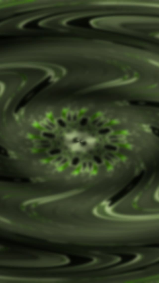 Green Neon Tunnel Vortex | 9:16 Reels 60fps Screensaver Loop