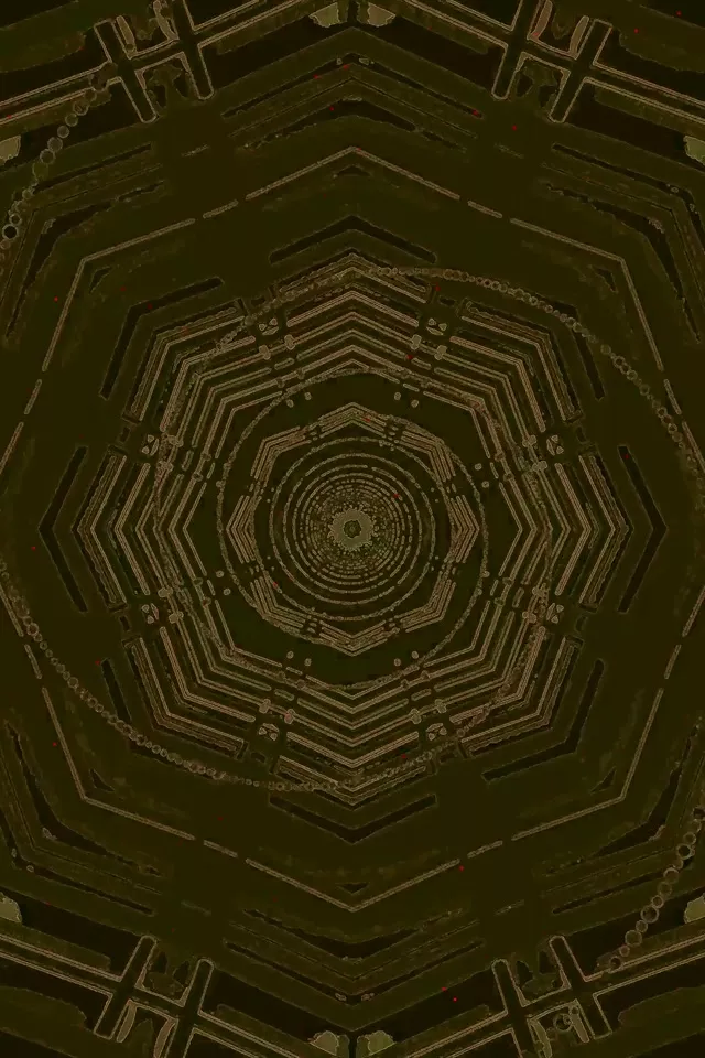 Túnel de Neó Octàgon Vòrtex 2:3 Photo Portrait 60fps Protector de Pantalla VJ Loop