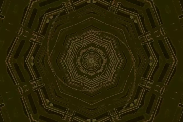 تونل نئون هشت‌ضلعی گردباد VJ Loop 3:2 Surface 60fps محافظ صفحه