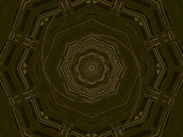 霓虹隧道八角螺旋 VJ Loop 4:3 經典 60fps 螢幕保護程式