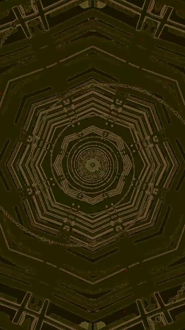 Neon Alagút Spirálos Nyolcszög Örvény Zöld VJ Loop 9:16 Reels 60fps Képernyővédő