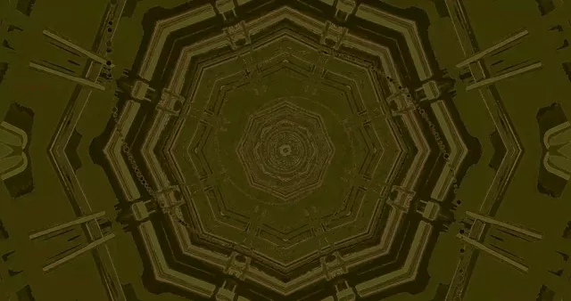 Tunel Neon Tetëkëndësh E Gjelbër 4K UHD 60fps Ruajtës Ekrani VJ Loop