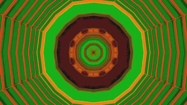 Túnel de Neó Verd Taronja Estalviapantalles 4k uhd 60fps Vj Loop estalviapantalles pc