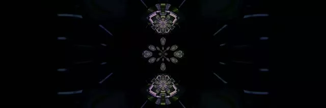 Soiléir Neon Tunnel Kaleidoscope Vortex - 3:1 Triple Wide 60fps Screensaver Loop