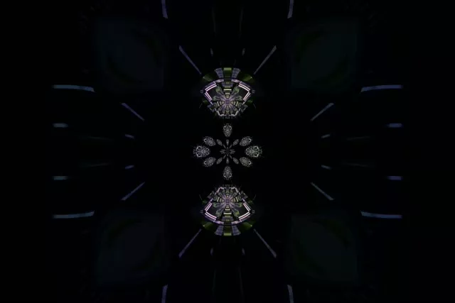 تونل نئون گردابی کالیدوسکوپ | 3:2 Surface 60fps Screensaver VJLoops