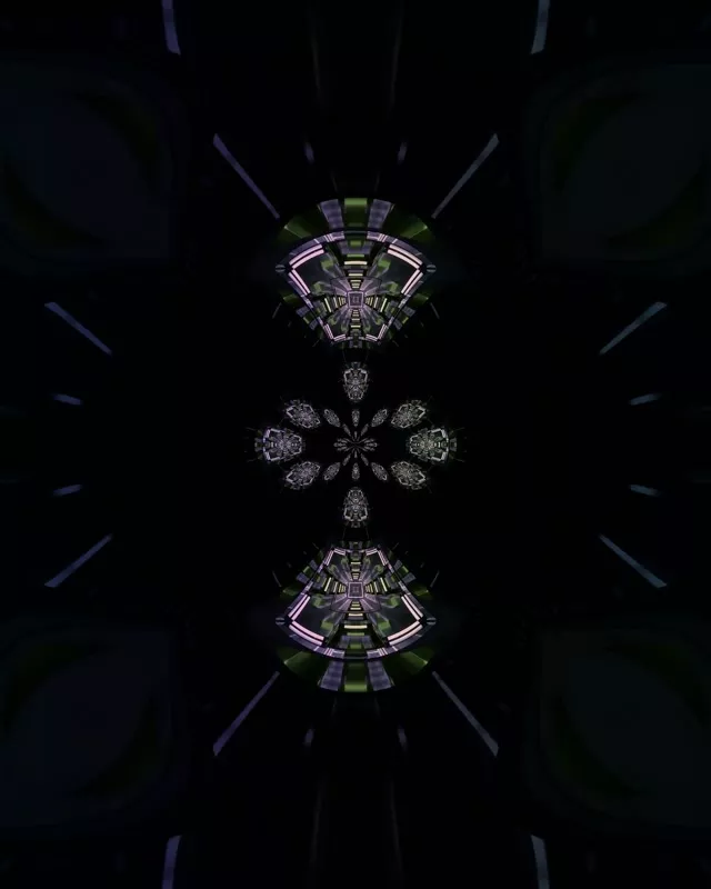 Neon Tunnel Kaleidoscope Vortex 4:5 Instagram 60fps Screensaver VJ Loop