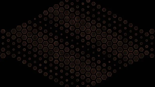 # Hexagon Grid Motion - Brown Orange 4K UHD 60FPS VJ Loop