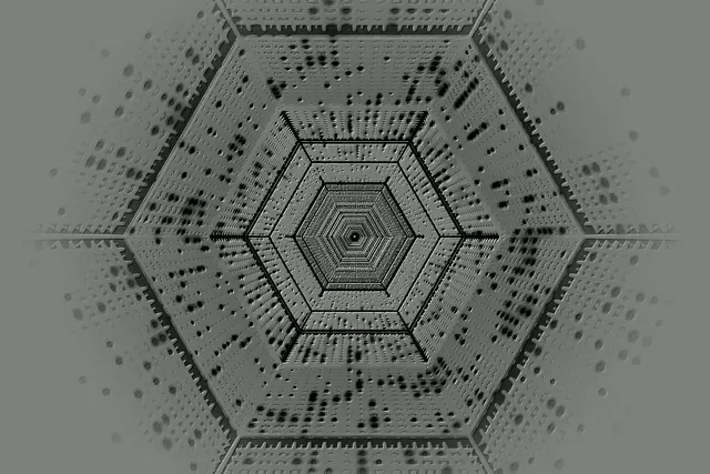 تونل نئون شش‌ضلعی خاکستری فرکتال 3:2 Surface 60fps محافظ صفحه VJ Loop