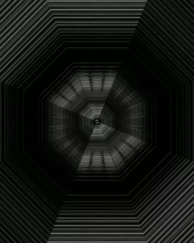 Tunnel Néon Hexagonal VJ Loop 4:5 Instagram 60fps Screensaver