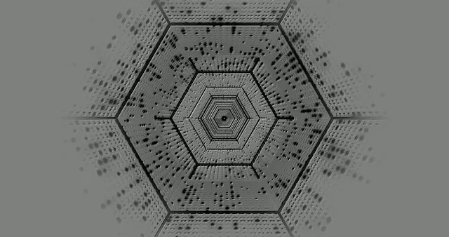 Hexagonal screensaver 4k uhd 60fps windows 11 vj loop grey geometric