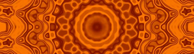 橘色曼陀羅霓虹隧道 VJ Loop 32:9 超超寬螢幕 60fps 螢幕保護程式