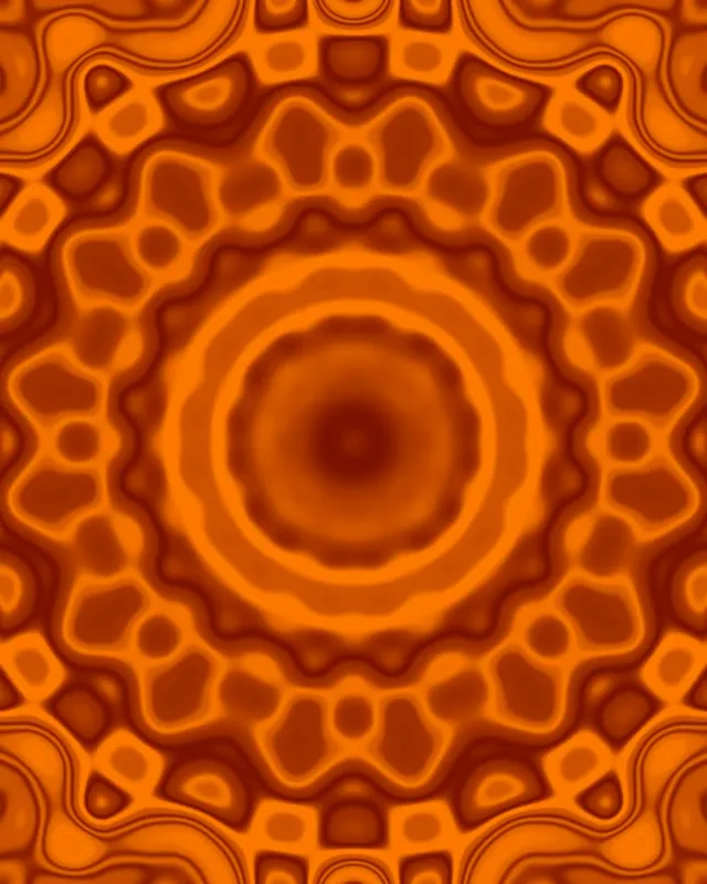 Neoon Tunnel Oranž Mandala VJ Loop 4:5 Instagram 60fps Ekraanisäästja