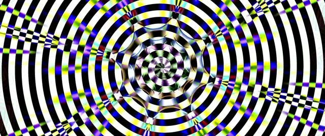 Hypnotic Black & White Circles 60fps Cinematic Screensaver VJ