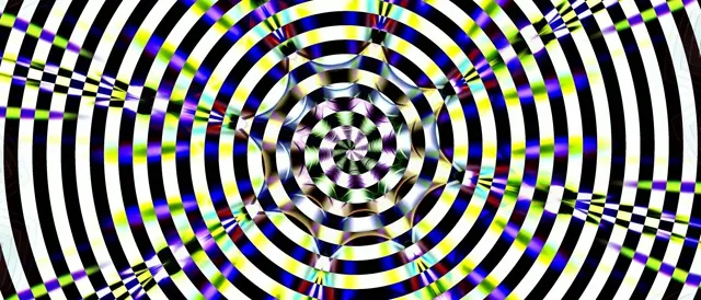 Hypnotic Black & White Circles 60fps Screensaver | Ultrawide VJ