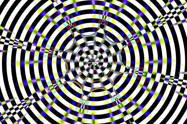 Hypnotic B&W Circles 60fps Screensaver | Classic VJ Loop