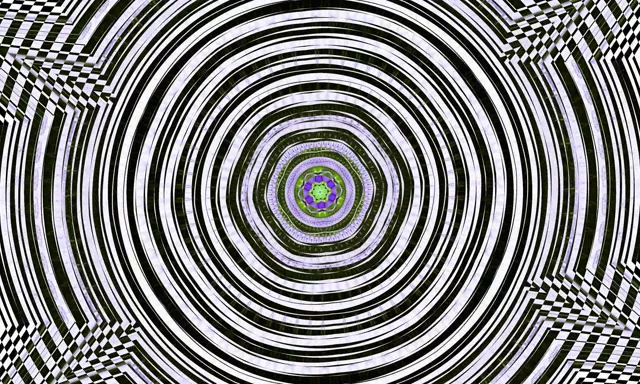 Hypnotic Concentric Neon Tunnel VJ Loop 5:3 Wide 60fps Screensaver