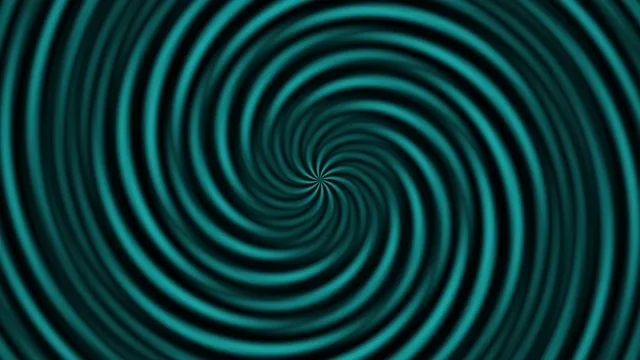 Hypnotic Cyan Spiral Tunnel Loop Animation
