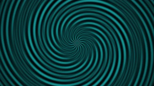 Hypnotic Cyan Spiral Tunnel Vortex Animation