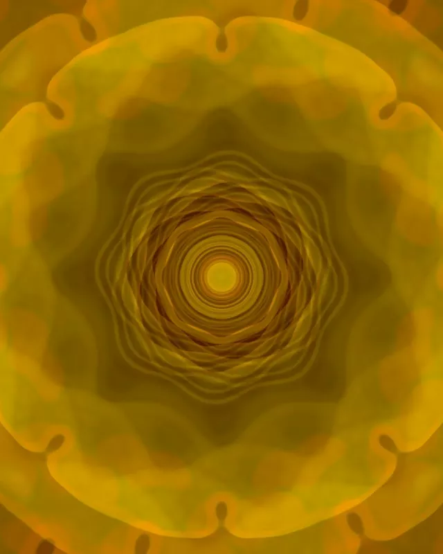 Tunnel Néon Spirale Dorée Hypnotique | 4:5 Instagram | 60fps VJLoops Screensaver