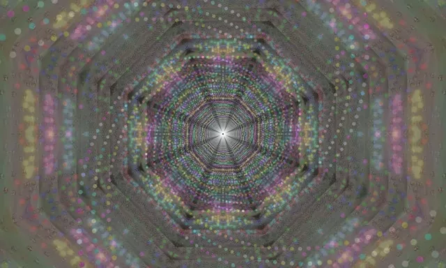 Hypnotic Hexagon Neon Tunnel VJ Loop 5:3 Wide 60fps Screensaver