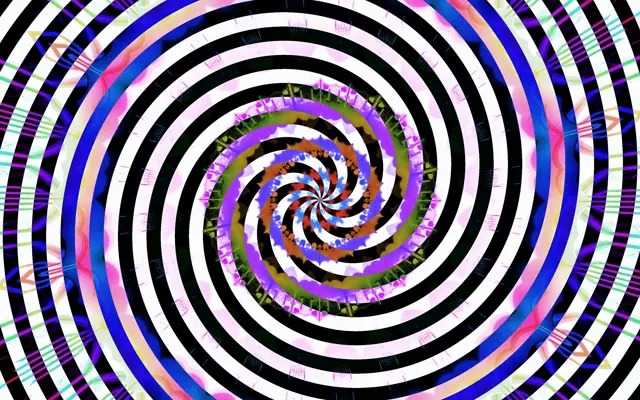 Tunnel ya Neon Spiral Vortex Hypnotic VJLoops 60fps 16:10 Macbook Hifadhi Skrini