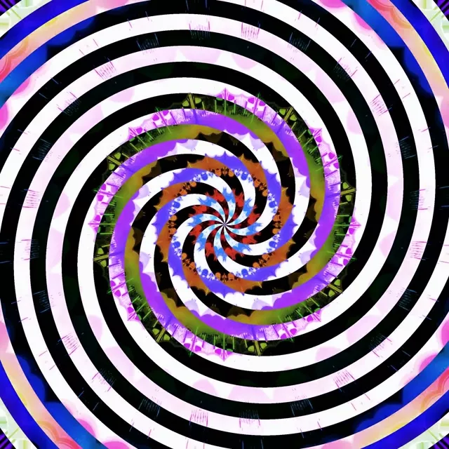 Neontunnel Hypnotisk Spiral Virvel 1:1 Kvadrat 60fps Skärmsläckare VjLoops