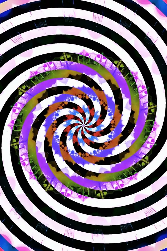 Neon Tunnel Hypnotic Spiral Vortex 2:3 Photo Portrait 60fps Screensaver Vj Loop