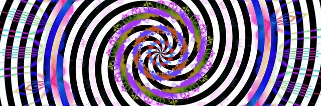 霓虹燈隧道催眠螺旋漩渦 3:1 三重寬螢幕 60fps 螢幕保護程式 Vj Loop