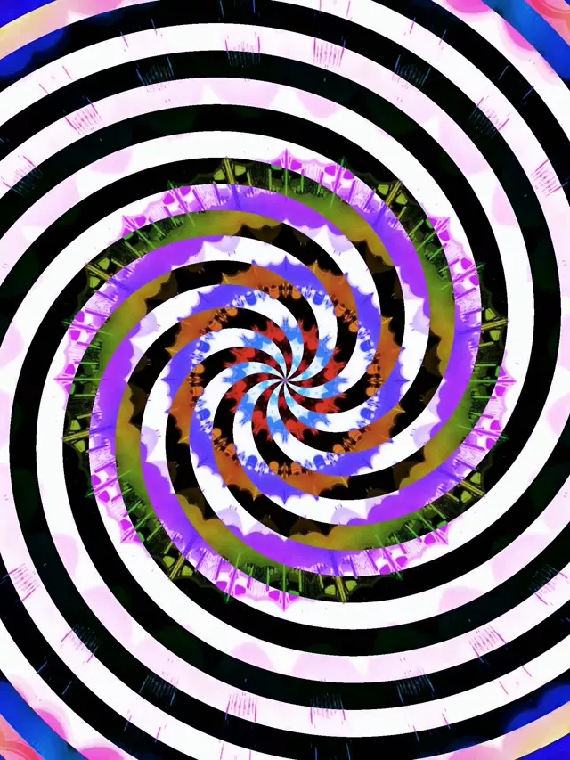 霓虹隧道催眠螺旋漩渦 VJ Loop 3:4 iPad 直式 60fps 螢幕保護程式