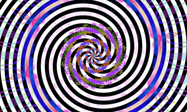 नीयॉन टनल हिप्नोटिक स्वर्ल VJ Loop 5:3 वाइड 60fps स्क्रीनसेवर