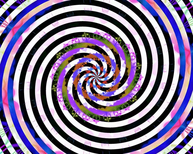 Tunnel Néon Vortex Spirale Hypnotique 60fps 5:4 industriel Économiseur d'écran VjLoops