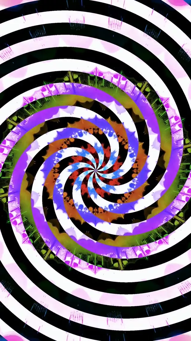 Neon Alagút Hipnotikus Spirál Örvény VjLoops 9:16 Reels 60fps Képernyővédő