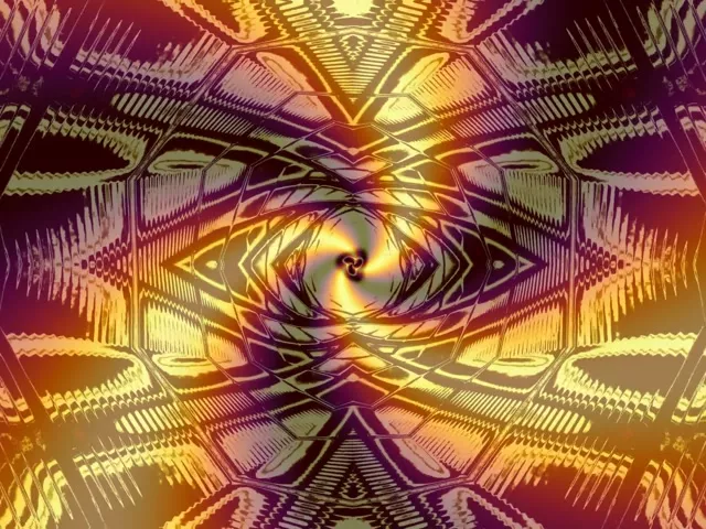 Hypnotisk Neon Tunnel VJLoops 4:3 Klassisk 60fps Screensaver Pulserende Vortex