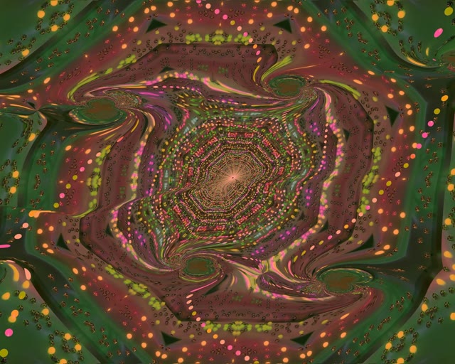 Hypnotic Neon Tunnel VJ Loop 5:4 Industrial 60fps Screensaver Psychedelic Spiral