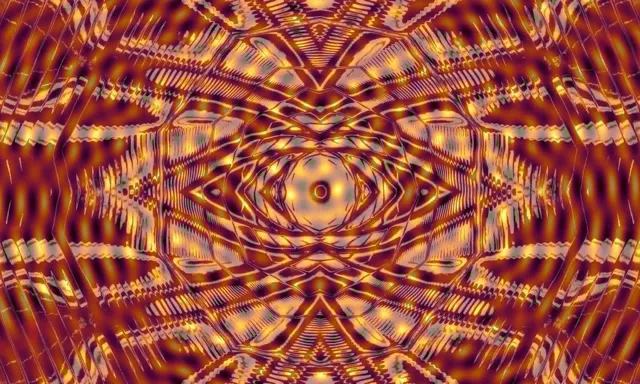 Hypnotic Neon Tunnel VJ Loop - Pulsating Kaleidoscope Eye 5:3 Wide 60fps Screensaver
