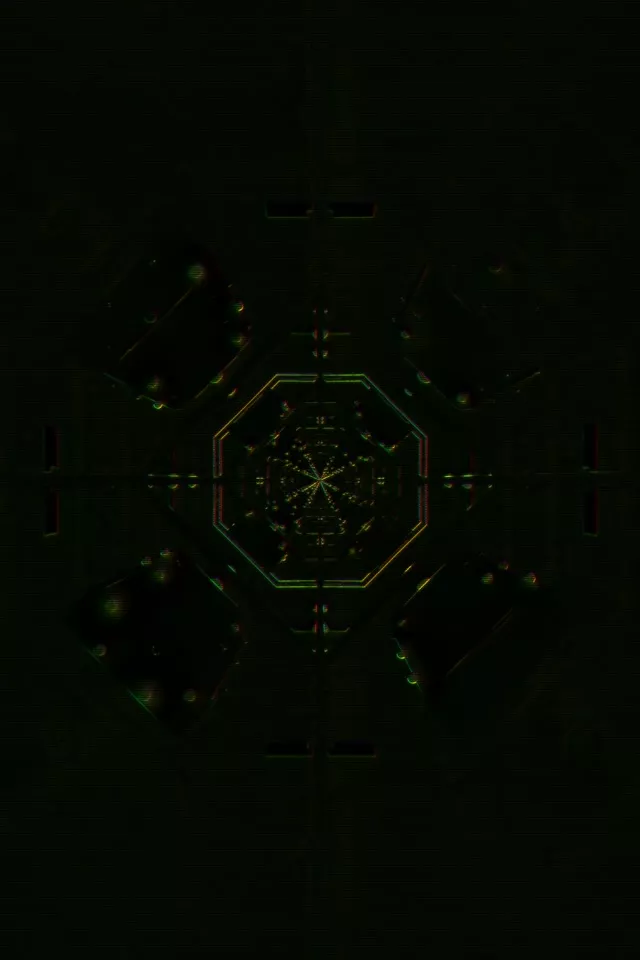 Hypnotic Octagon Neon Tunnel VJLoops 2:3 Portrait 60fps Screensaver
