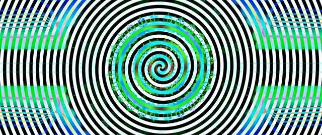 霓虹隧道催眠黑白螺旋漩渦螢幕保護程式 2.39:1 Cinemascope 60fps VJ Loop