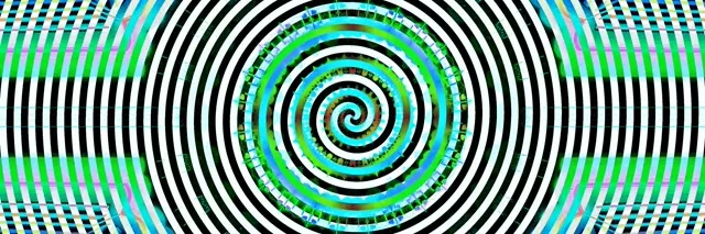 霓虹隧道催眠黑白螺旋 VJ Loop 3:1 Triple Wide 60fps 螢幕保護程式