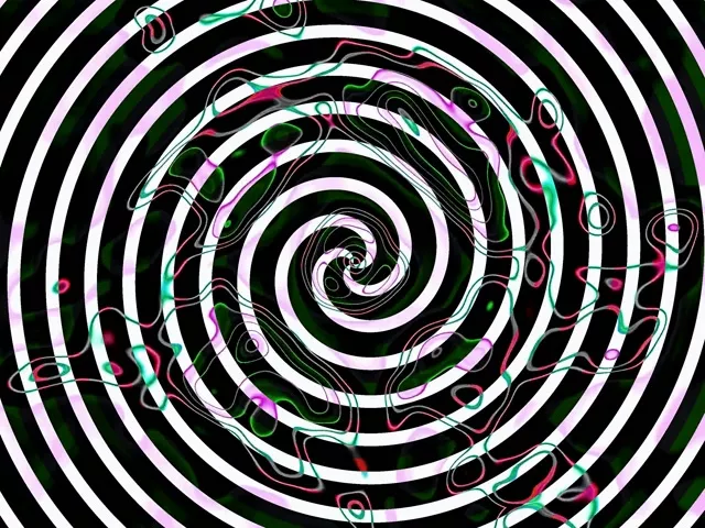 Neon Tunnel Spiral Vortex VJ Loop 4:3 Klassisk 60fps Skjermsparer