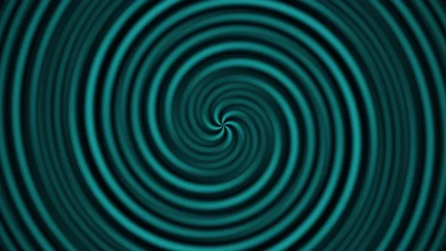 Hypnotic Teal Spiral Tunnel Abstract Motion