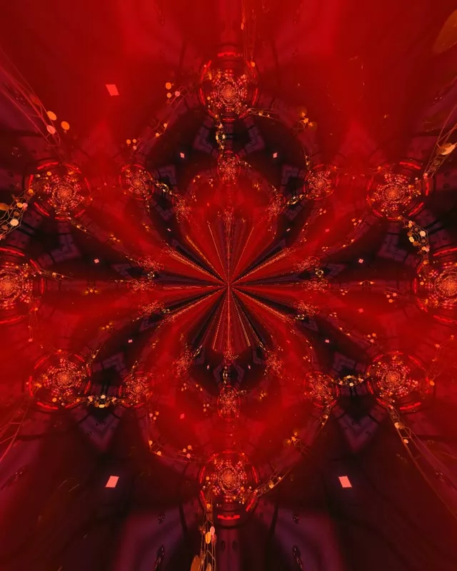 Kaleidoscope Burst Neon Tunnel | 4:5 Instagram 60fps VJ Loop Screensaver