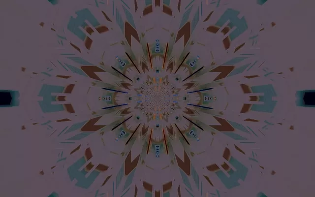Kaleidoscope Neon Tunnel 16:10 Macbook 60fps Screensaver VJ Loop