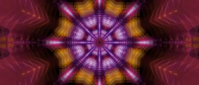 Kaleidoskop Neon Tunnel 21:9 Ultrawide 60fps VJLoops Screensaver