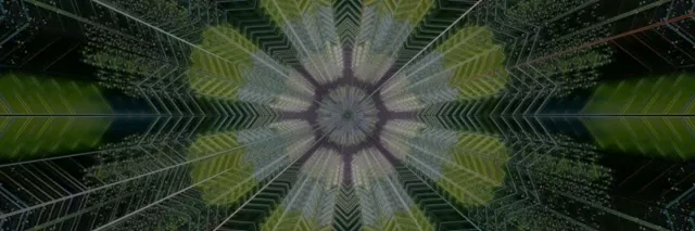Kaleidoscope Neon Tunnel 3:1 Triple Wide 60fps VJLoops Screensaver