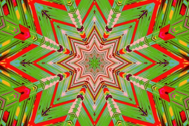 نفق النيون منظار انفجار النجم VJLoops 3:2 Surface 60fps جهاز التوقف