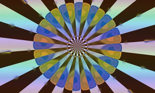 Kaleidoskopiko Lorea Neon Tunela Vj Loop 5:3 Zabal 60fps Pantaila-babeslea