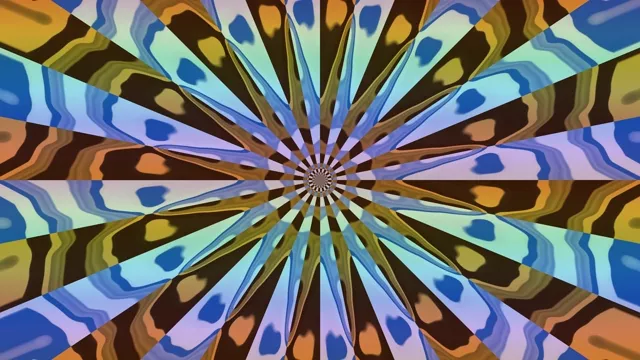 Kaleidoskopas Neoninis Tunelis 4K UHD 60fps Ekrano užsklanda VJ Loop