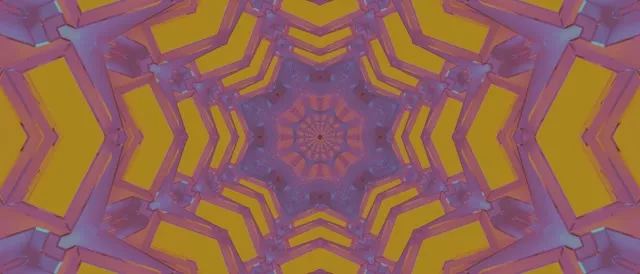 कैलाइडोस्कोप नियॉन टनल स्क्रीनसेवर 21:9 Ultrawide 60fps VJ Loop